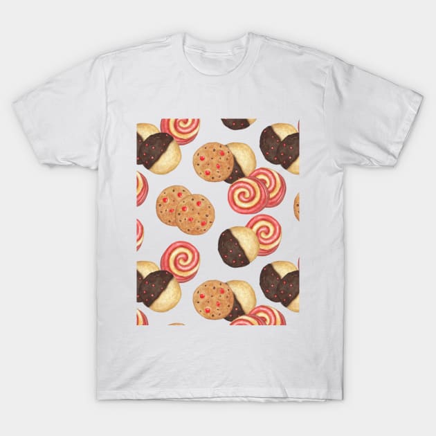 Cookies with Chocolate and Marmalade T-Shirt by paintingbetweenbooks